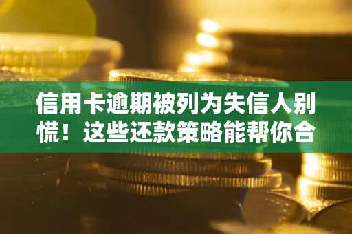 济南信用卡逾期被列为失信人别慌！这些还款策略能帮你合法止损