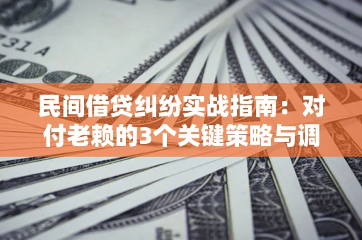济南民间借贷纠纷实战指南：对付老赖的3个关键策略与调解盲区解析