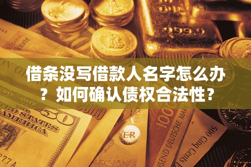 济南借条没写借款人名字怎么办？如何确认债权合法性？